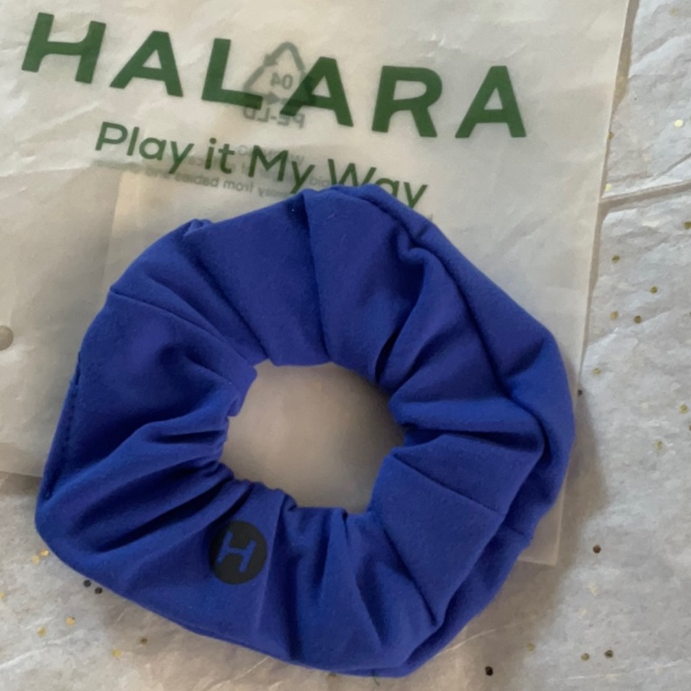 Halara Hair Scrunchie New Blue